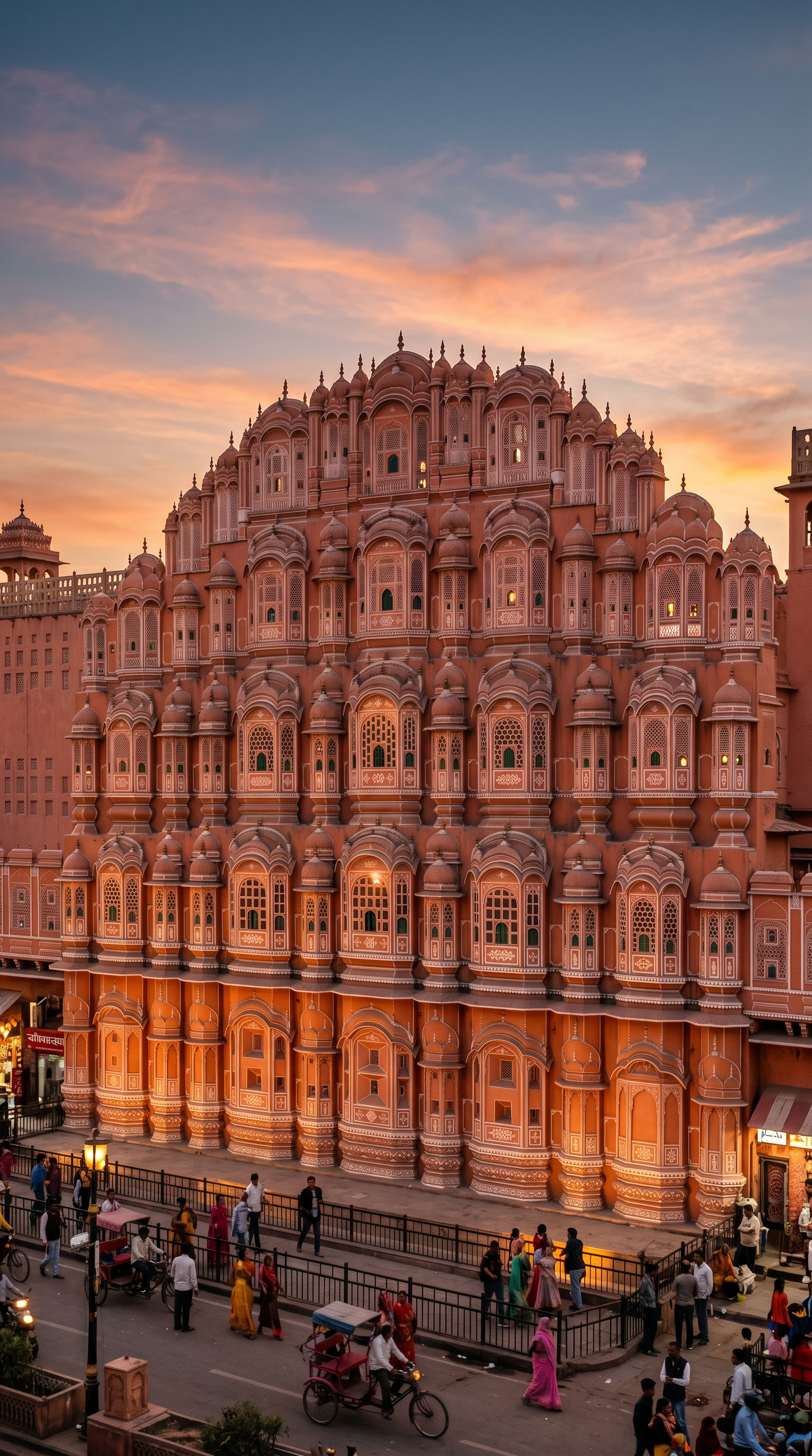 The pink old city of Jaipur